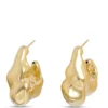 Toscano Freeform Hoop Earrings, 14K Yellow Gold