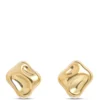 Toscano Freeform Stud Earrings, 14K Yellow Gold