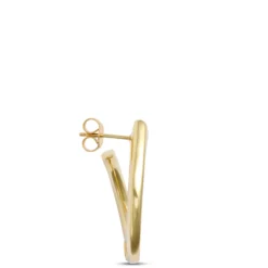 Toscano Front-to-Back Hoops, 14K Yellow Gold