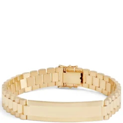 Toscano Gents 8.5-Inch Link Bracelet, 14K Yellow Gold