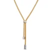 Toscano Gold Lariat Necklace, ⅔ Total Carat Weight, 18K Yellow Gold