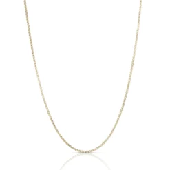 Toscano Half Round Box Chain 14K, 24"