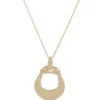 Toscano Hinged Doorknocker Pendant Necklace, 14K Yellow Gold