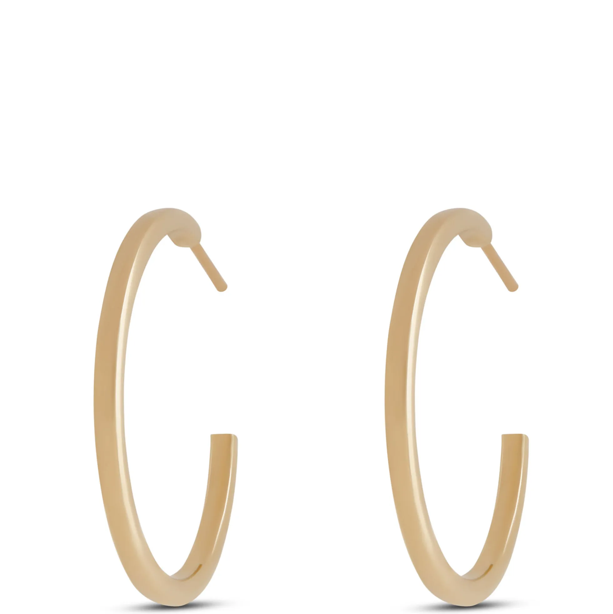 Toscano Hoop Earrings, 14K Yellow Gold