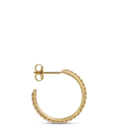 Toscano Hoop Earrings, 14K Yellow Gold