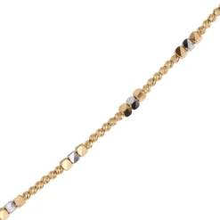 Toscano 18-Inch Alternating Bead Necklace, 14K Yellow Gold