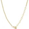 Toscano 18-Inch Beaded Y Necklace, 14K Yellow Gold