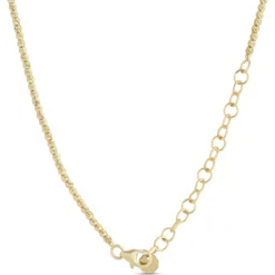 Toscano 18-Inch Beaded Y Necklace, 14K Yellow Gold