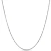 Toscano 24 Inch Box Link Necklace, 14k White Gold