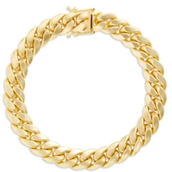 Toscano 9-Inch Cuban Link Bracelet, 14K Yellow Gold