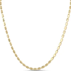 Toscano 18-Inch Cubic Necklace, 14K Yellow Gold