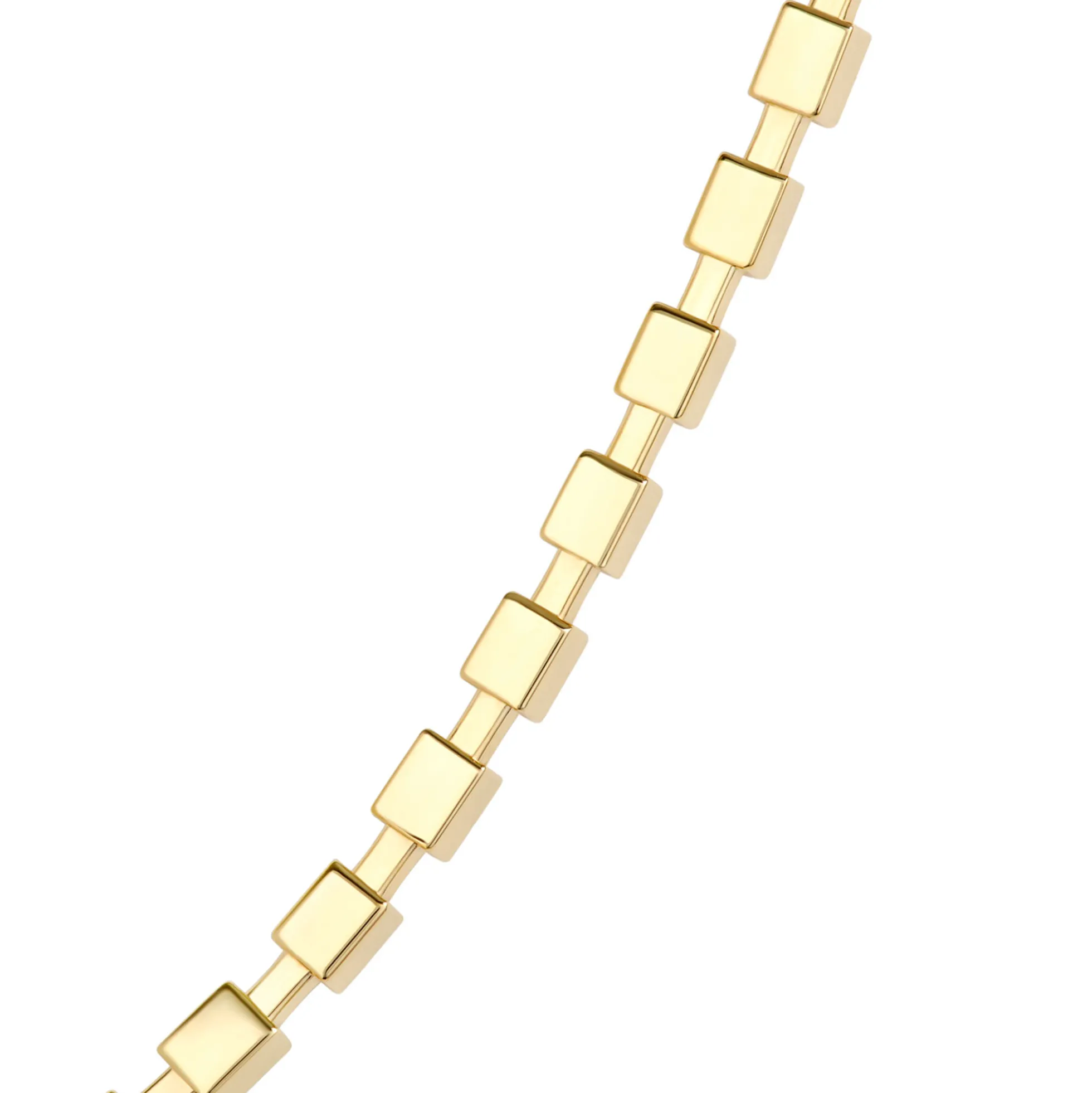 Toscano 18-Inch Cubic Necklace, 14K Yellow Gold
