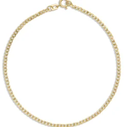 Toscano 7.5-Inch Curb Link Bracelet, 14K Yellow Gold