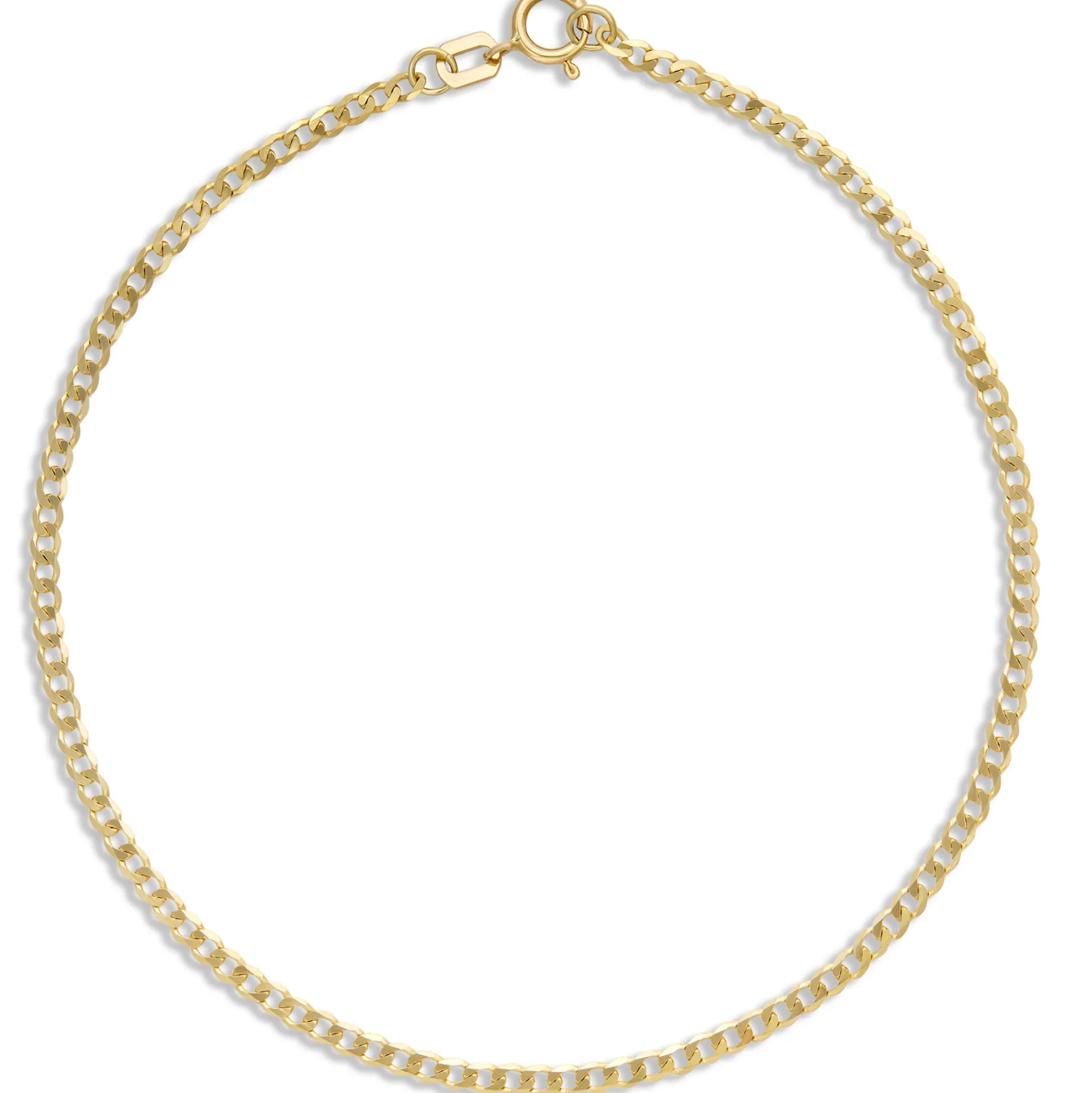 Toscano 7.5-Inch Curb Link Bracelet, 14K Yellow Gold