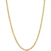 Toscano 24-Inch Curb Link Chain, 14K Yellow Gold