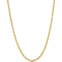 Toscano 24-Inch Curb Link Chain, 14K Yellow Gold