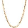 Toscano 24-Inch Diamante Link Necklace, 14K Yellow Gold