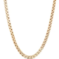 Toscano 24-Inch Diamante Link Necklace, 14K Yellow Gold