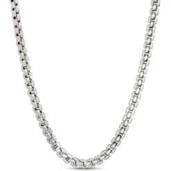 Toscano 24-Inch Diamante Link Necklace, 14K White Gold