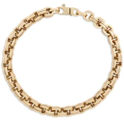 Toscano 8.5-Inch Double Oval Bracelet, 14K Yellow Gold