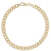 Toscano 8.5 Inches Curb Link Bracelet, 14K Yellow Gold