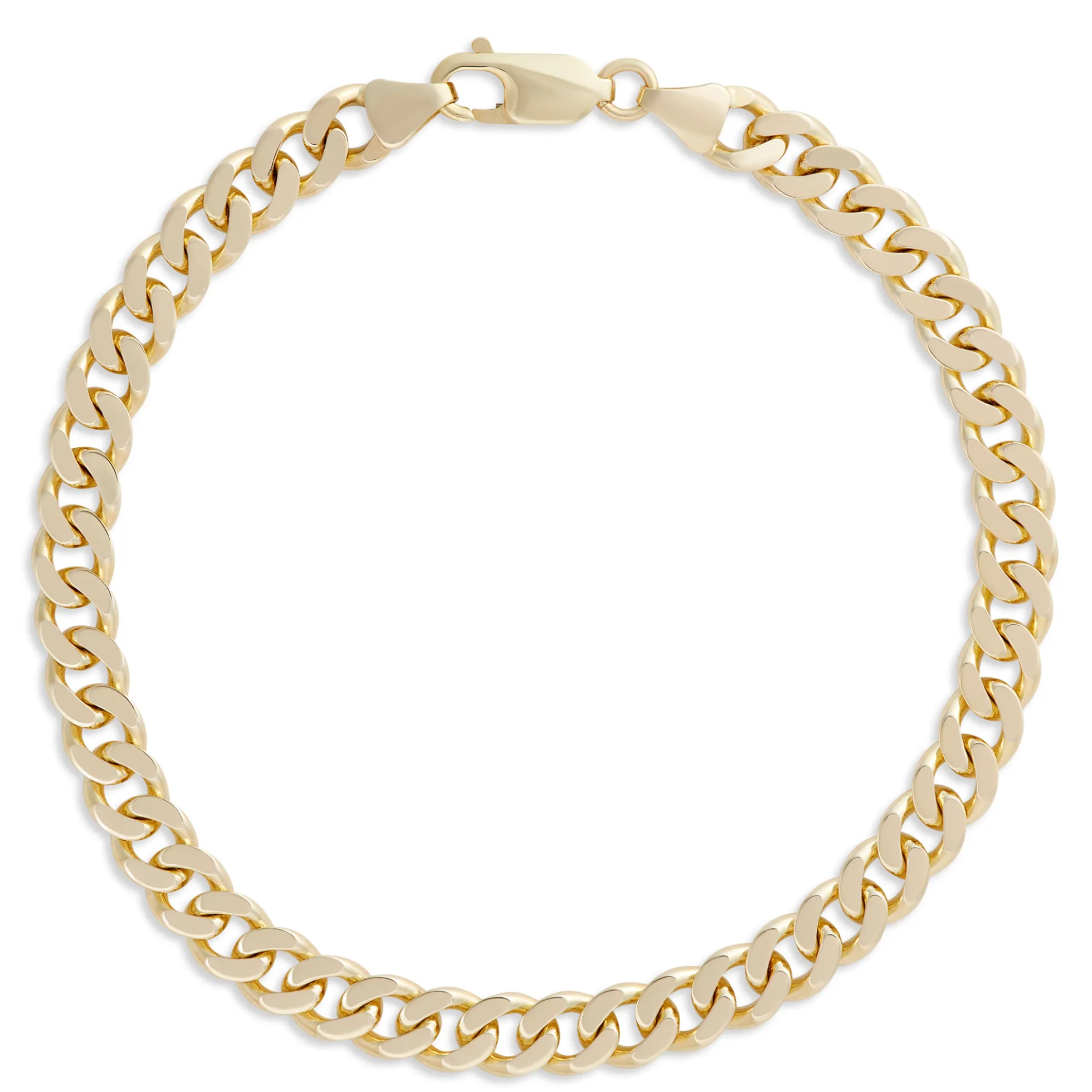 Toscano 8.5 Inches Curb Link Bracelet, 14K Yellow Gold