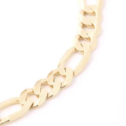 Toscano 8.5-Inch Figaro Chain bracelet, 14K Yellow Gold