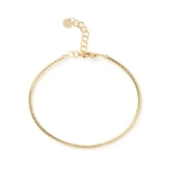 Toscano 7-Inch Flexy Wire Bracelet, 14K Yellow Gold