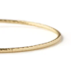 Toscano 7-Inch Flexy Wire Bracelet, 14K Yellow Gold