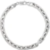 Toscano 8.5-Inch Forzatina Link Bracelet, 14K White Gold