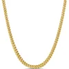 Toscano 24-Inch Four-Sided Franco Chain, 14K Yellow Gold