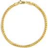 Toscano 8-Inch Franco Chain Bracelet, 14K Yellow Gold