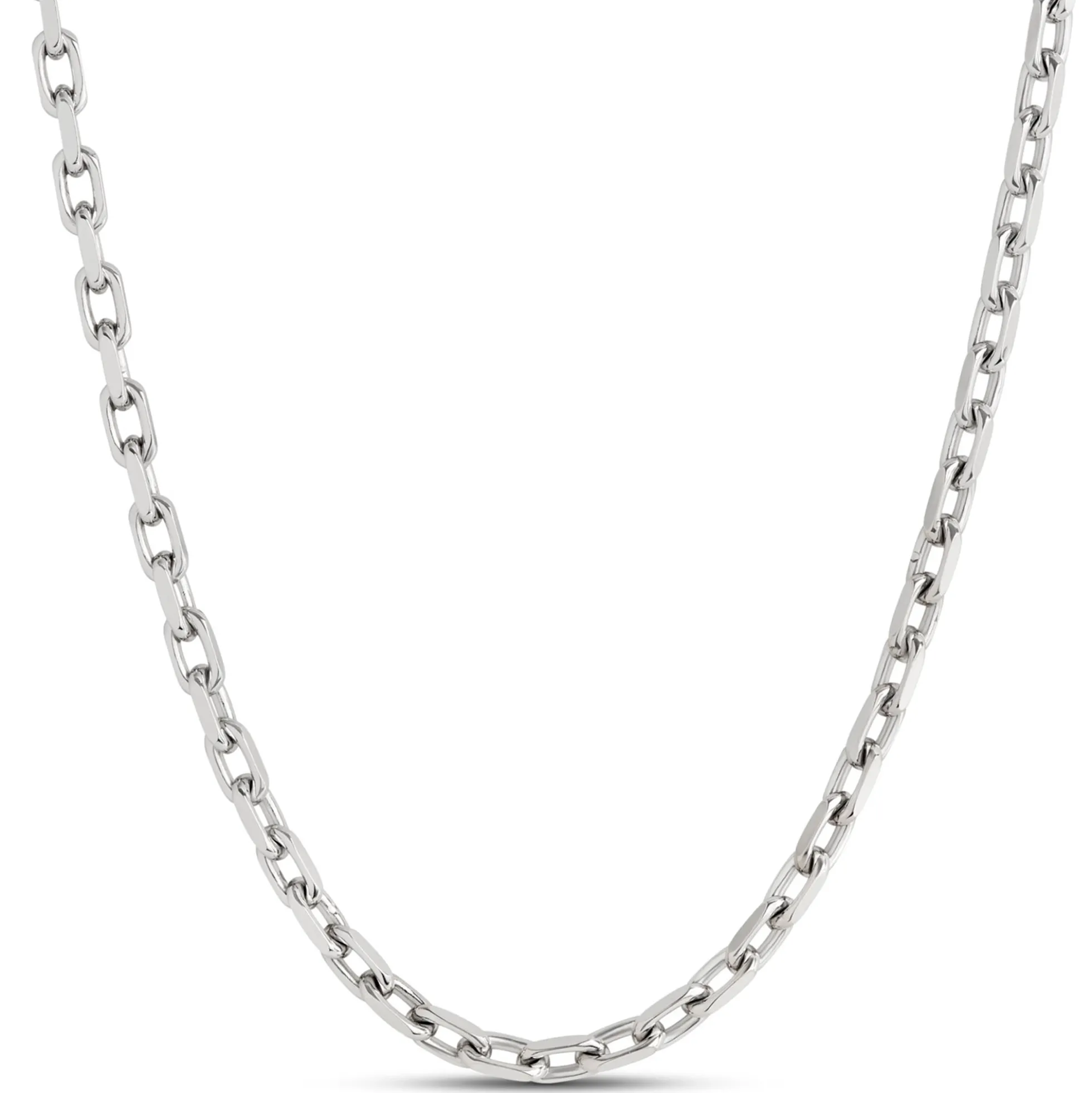 Toscano 22-Inch Links Necklace, 14K White Gold