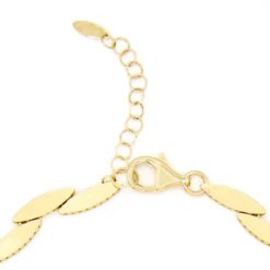 Toscano 18-Inch Marquise-Shaped Links Necklace, 14K Yellow Gold