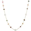 Toscano 24-Inch Multicolored Gemstone Bead Necklace, 14K Yellow Gold