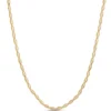 Toscano 18-Inch Oval Bead Necklace, 14K Yellow Gold