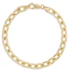 Toscano 7.5-Inch Oval Link Bracelet, 14K Yellow Gold
