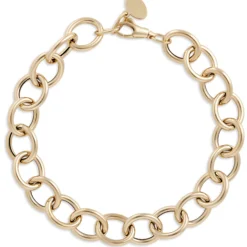 Toscano 7.5-Inch Oval Link Bracelet, 14K Yellow Gold