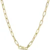 Toscano 18-Inch Oval Link Necklace, 14K Yellow Gold