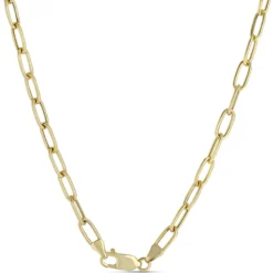 Toscano 18-Inch Oval Link Necklace, 14K Yellow Gold