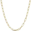 Toscano 20-Inch Oval Link Necklace, 14K Yellow Gold
