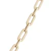 Toscano 18-Inch Paperclip Link Necklace, 14K Yellow Gold