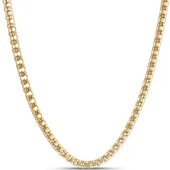 Toscano 18-Inch Popcorn Link Necklace, 14K Yellow Gold