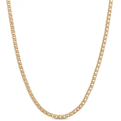 Toscano 24-Inch Popcorn Link Necklace, 14K Yellow Gold