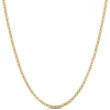Toscano 18 Inch Rolo Link Necklace, 14k Yellow Gold