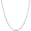 Toscano 24 Inch Rolo Link Necklace, 14k White Gold