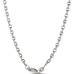 Toscano 24-Inch Rolo Necklace, 14K White Gold