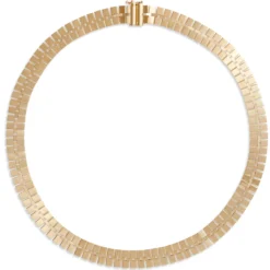 Toscano 18-Inch Sectioned Link Neck Chain, 14K Yellow Gold