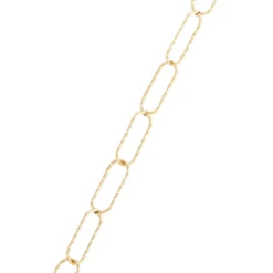 Toscano 18-Inch Sparkle Link Necklace, 14K Yellow Gold