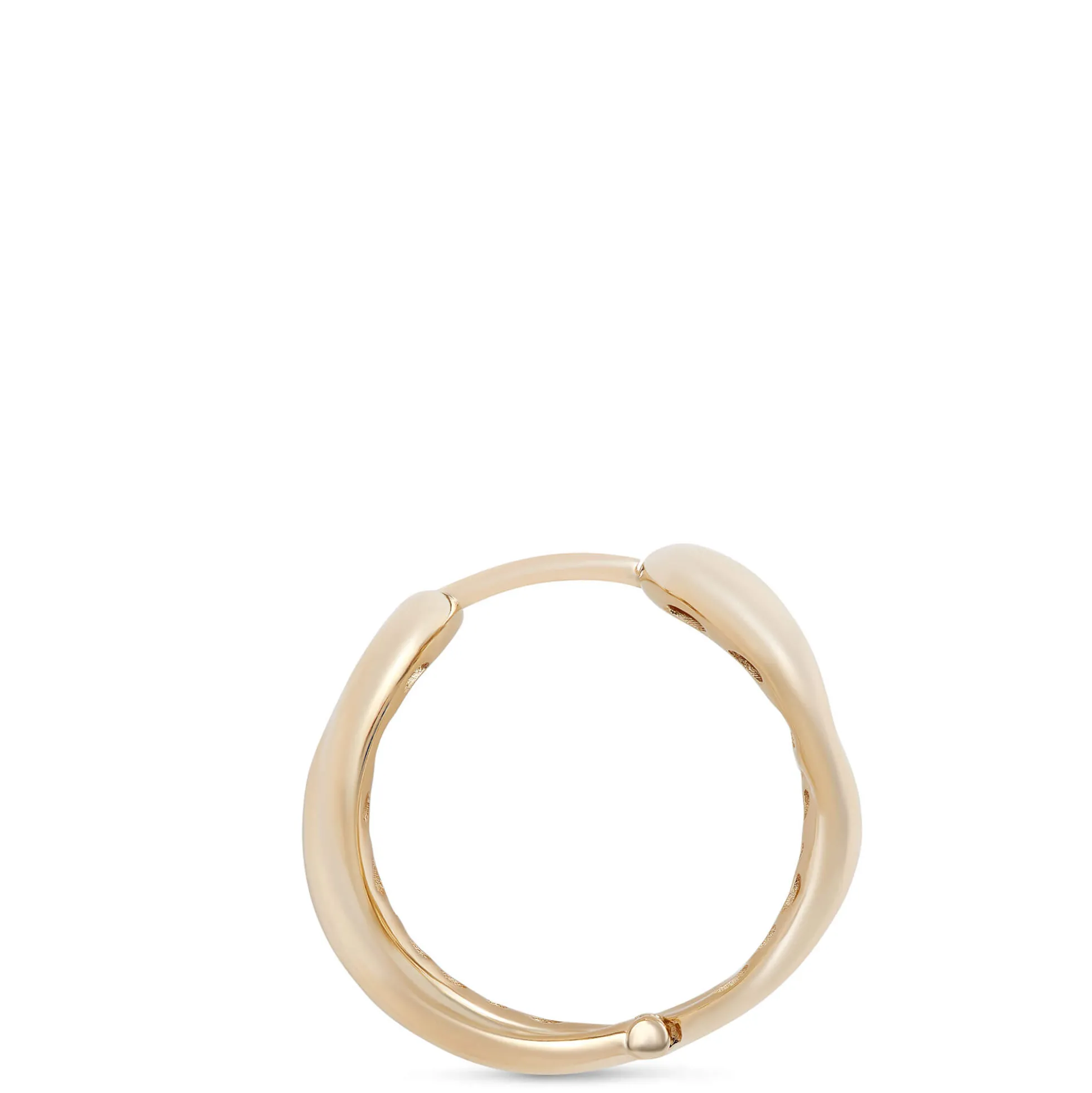 Toscano Infinity Hoop Earrings, 14K Yellow Gold